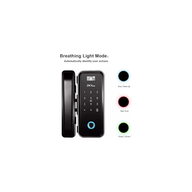Serrure biométrique ZKTeco GL300W WiFi empreinte RFID – TED Madagascar