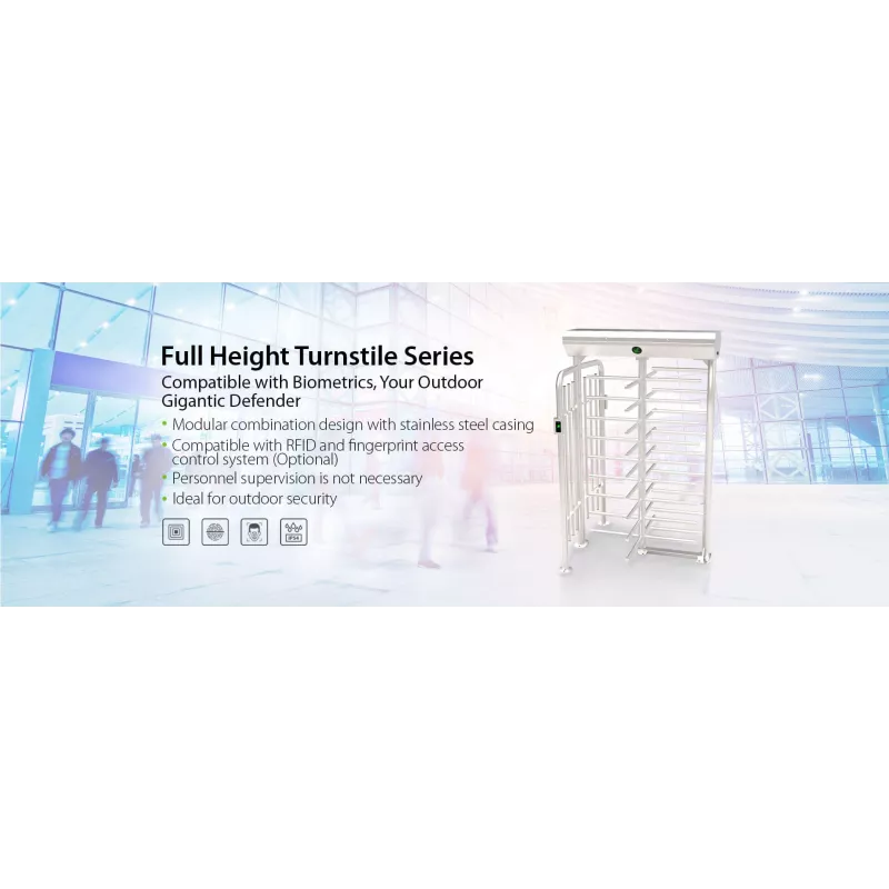 Tourniquet à haute sécurité pleine hauteur bidirectionnel ZKTECO